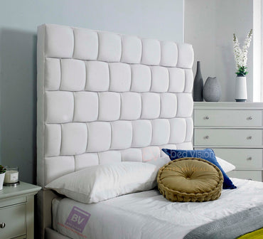 Atlas Upholstered Bed Frame with high headboard